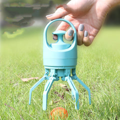 Portable Lightweight Eight-claw Dog Pooper Scooper with Built-in Poop Bag Dispenser