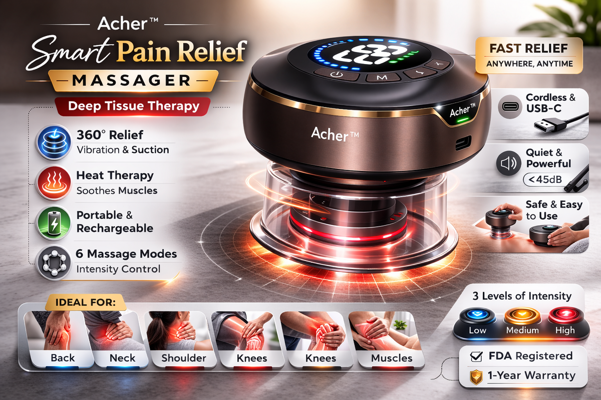 AcheFly Rechargeable Small Multifunctional Electric Gua Sha Scraping Massager Physical Therapy Equipment Facial Smart Cupping