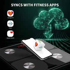 Smart Bluetooth Weight Fat Electronic Scale Charging Body Fat Scale