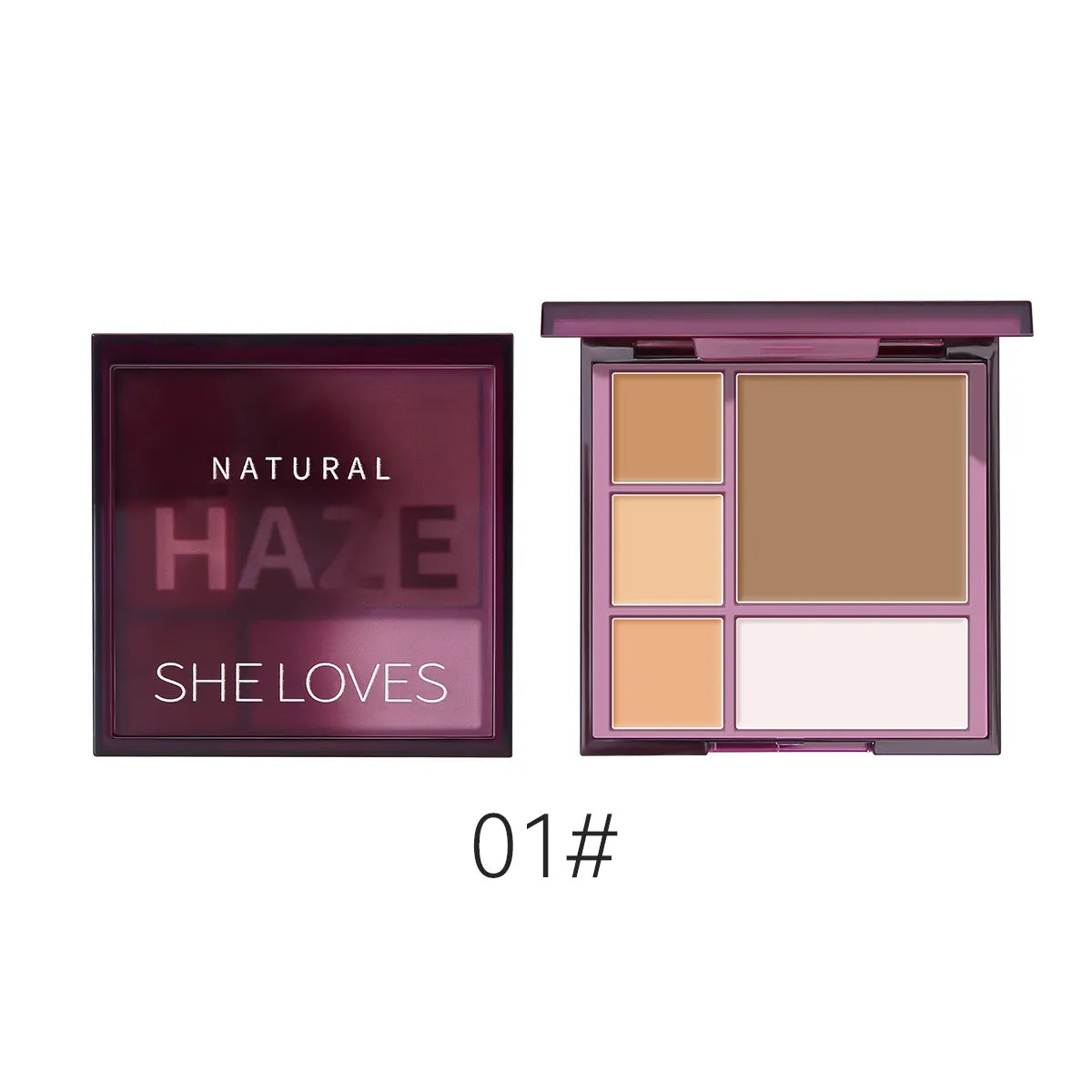 Natural Haze She Loves Five Color Contouring Palette Waterproof Concealer Matte