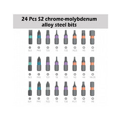 24 In 1 Ratchet Screwdriver Set Home Repair Tool Kit