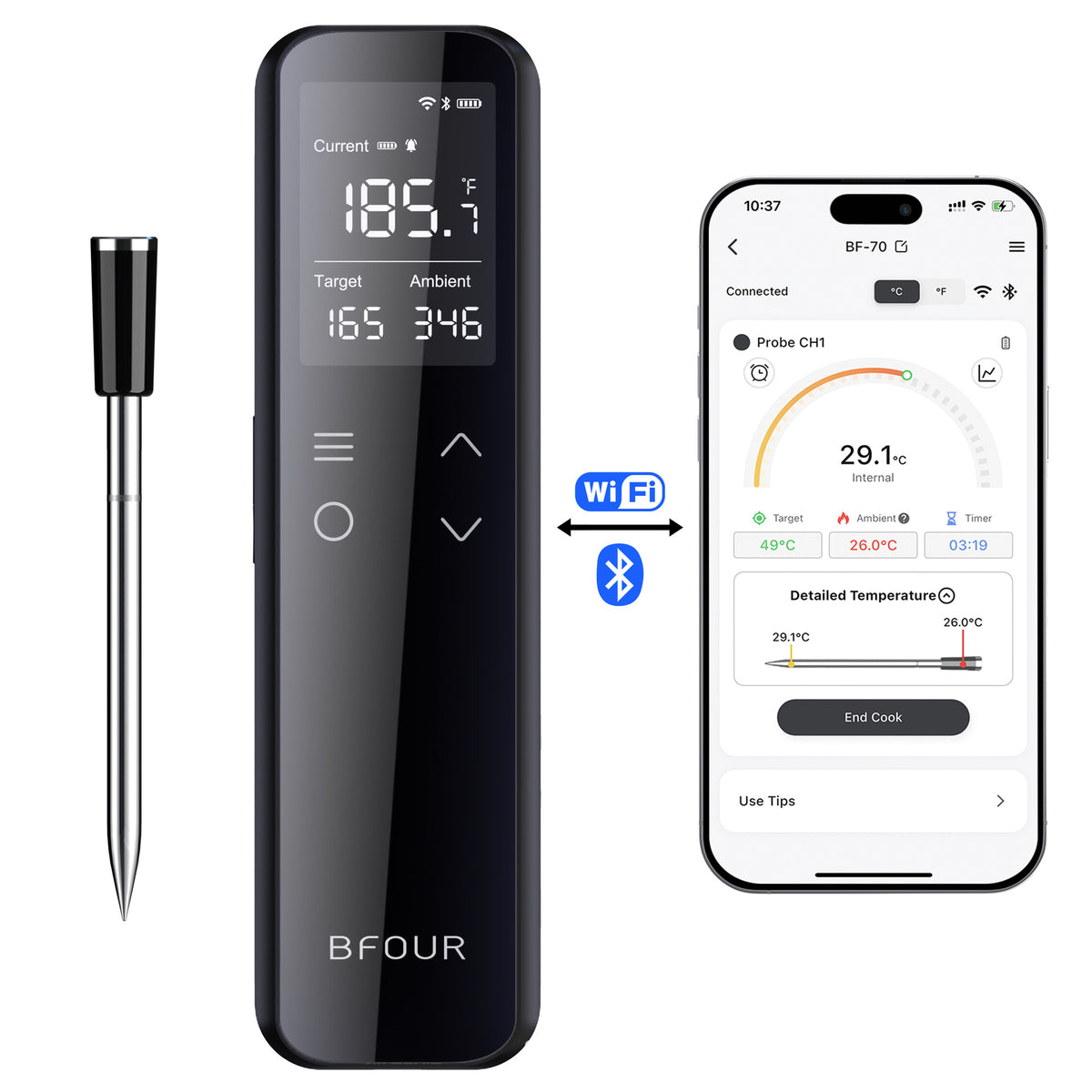 Wireless Smart Food Thermometer